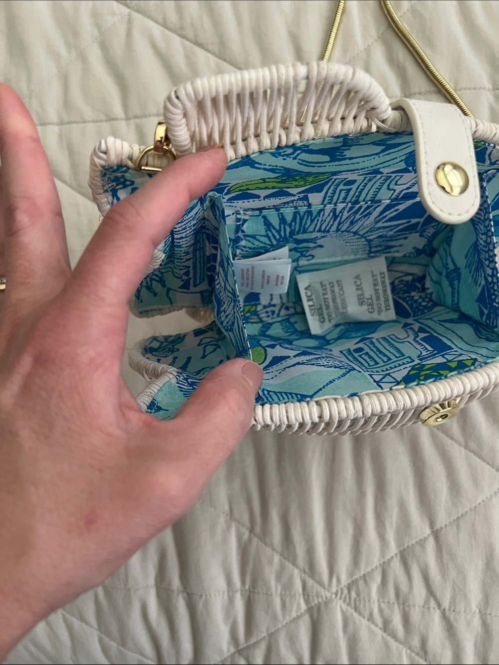 Lilly Pulitzer Fish Crossbody Bag unworn - Picture 12 of 16